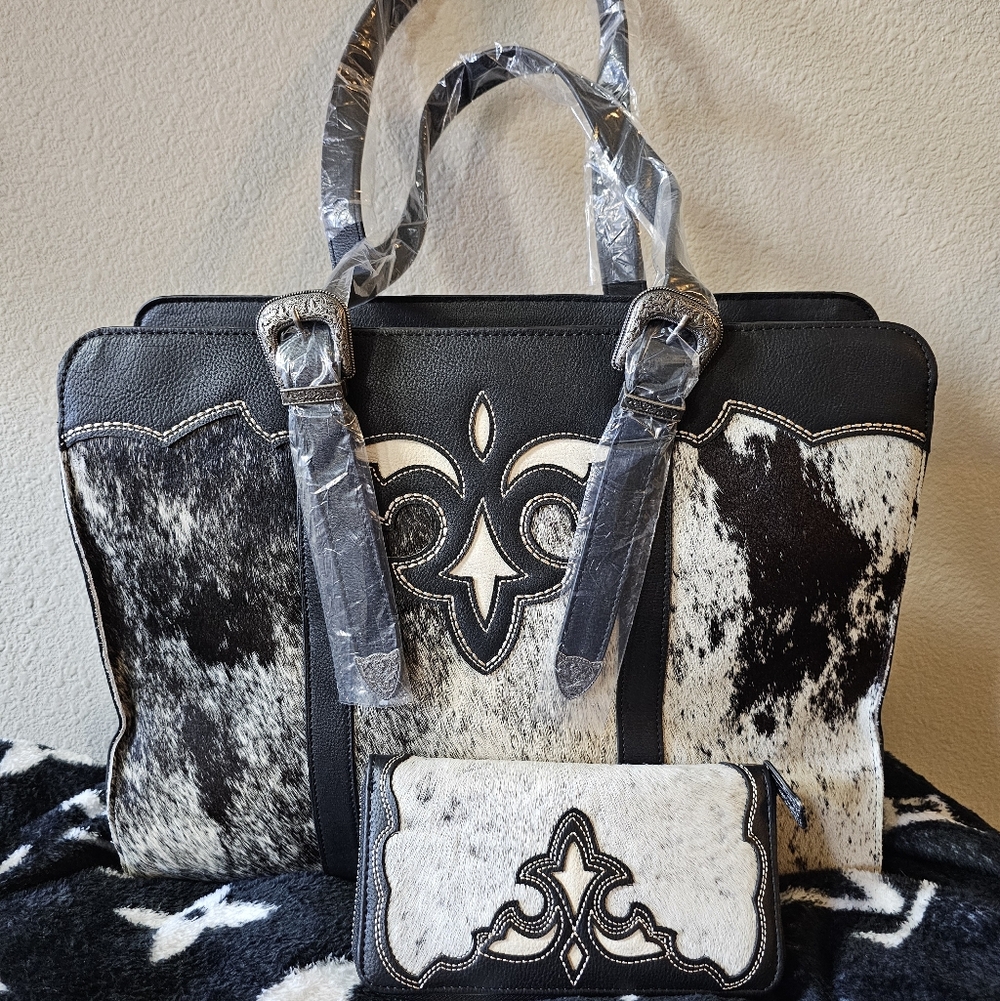 Trinity Ranch Genuine Cowhide Ccw Tote